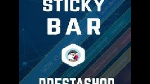 How to hook content to display top in prestashop using sticky bar module?