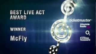 Mcfly - Win Best Live Act, Nordoff Robbins O2 Silver Clef Awards 2012