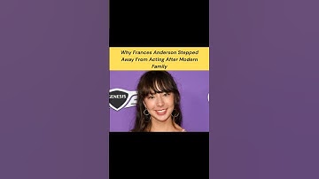 Thumbnail of Why Frances Anderson Stepped Away From Acting After Modern Family