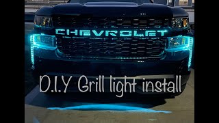 Install Lights in the grill of my 2021 Silverado Custom