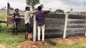 High security readymade compound boundary wall with installation#sngprecast