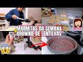 FIZ MARMITAS PRA SEMANA E BROWNIE DE LENTILHAS ♥ - Bruna Paula