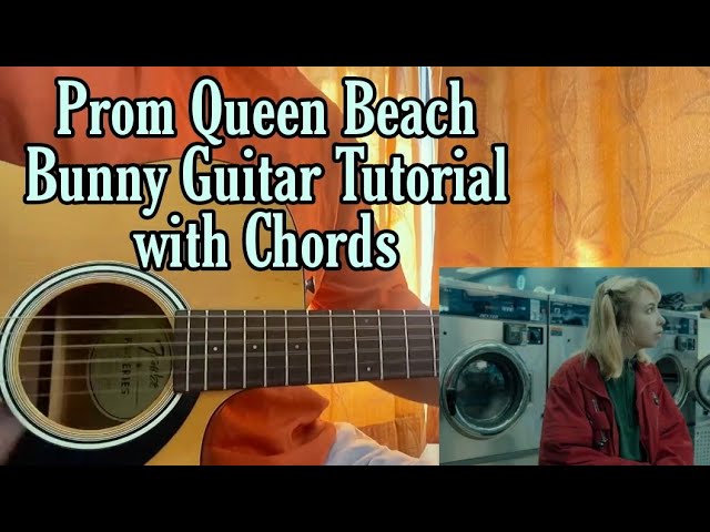 Prom Queen - Beach Bunny // Guitar Tutorial with Chords, Lesson
