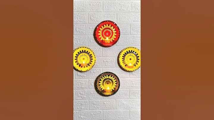 Diy Diwali Decoration || Aesthetic Room Decor #shorts #aesthetic #decor #diwali #art #craft #diy