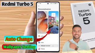 redmi turbo 5 lock screen wallpaper auto change, redmi turbo 5 lock screen wallpaper setting