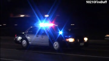 LAPD Crown Vic Responding Code 3