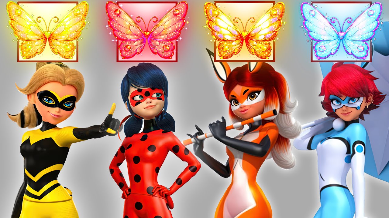 Epic Glow Up! Butterfly Fairy Battle Fashion Transformation | Ladybug, Alya, Alix & Chloe