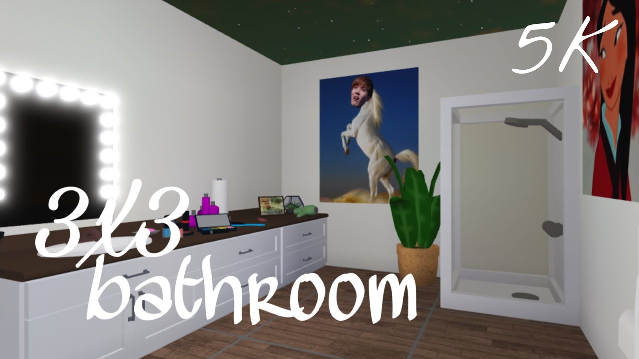 Bloxburg-3x3 Bathroom Idea 5k - YouTube