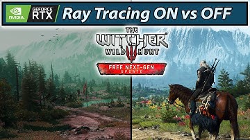 [4K] Witcher 3 Next Gen Ray Tracing Comparisons ON vs OFF