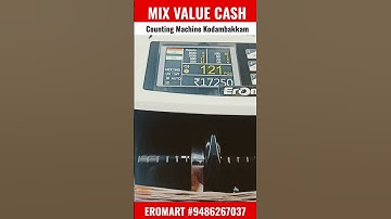 Mix Value Cash Counting Machine in Kodambakkam Chennai #value #counting #chennai #eromart #shorts