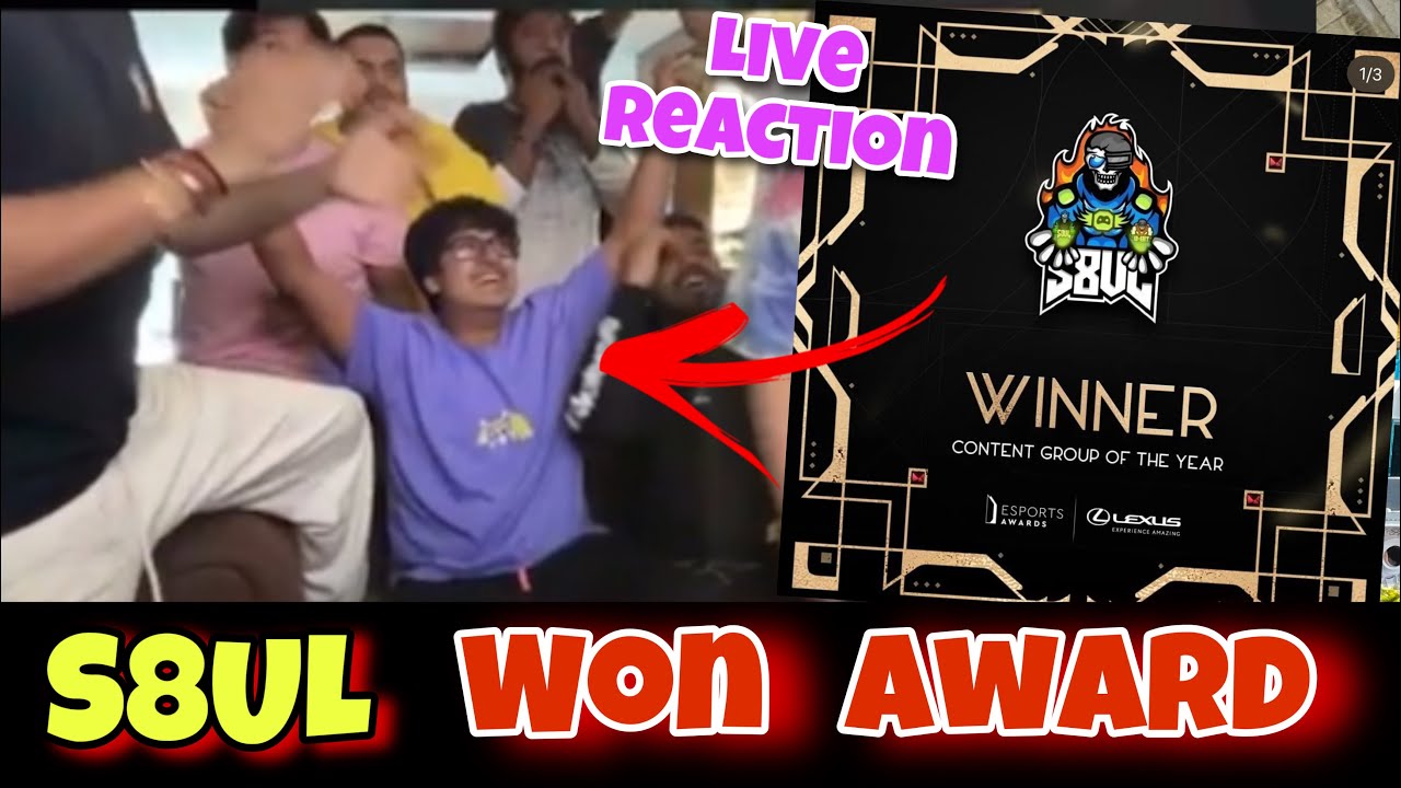 S8ul Won Content Group Of The Year 2021 🎊🔥 Esport Awards Moratl Live ...