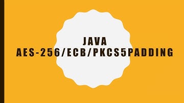AES 256 Encryption and Decryption in Java (ECB) Mode