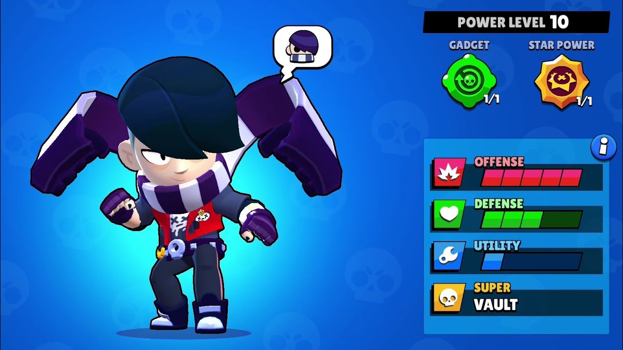 Brawl Stars Edgar Upgraded To Max Level Power 10 Edgar Youtube