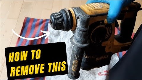Removing an SDS chuck on a Dewalt DCH253, DCH273 etc.