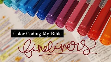 Color Coding My Bible | How I use fine liner pens