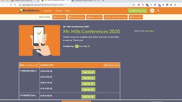 Sign up Genius Conferences