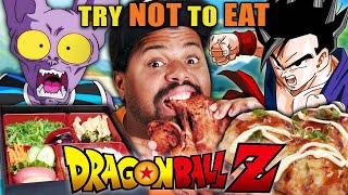 Try Not To Eat  Dragon Ball Z (ChiChi's Bento Box, Ferocisaurus Tail Steak, Senzu Beans)