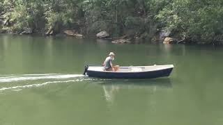 Electric boat second test run with Viking Jan