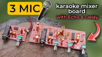 Karaoke Mixer Board with 3 mic, echo & delay | VI karaoke board review #2024 #karaoke #music #bass