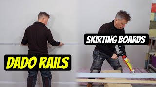 How to Fit Skirting Boards & Dado Rails with Glue | QUICK INSTALLATION GUIDE