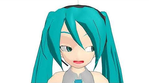 MMD Animation Test: Miku Facial Expressions