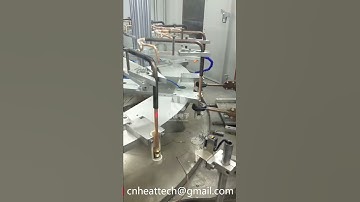 Automatic induction welding production line of copper pipe nuts &Automation induction brazing system