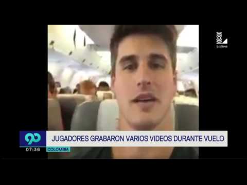 Chapecoense: imágenes inéditas de los jugadores en el avión antes de la  tragedia - YouTube