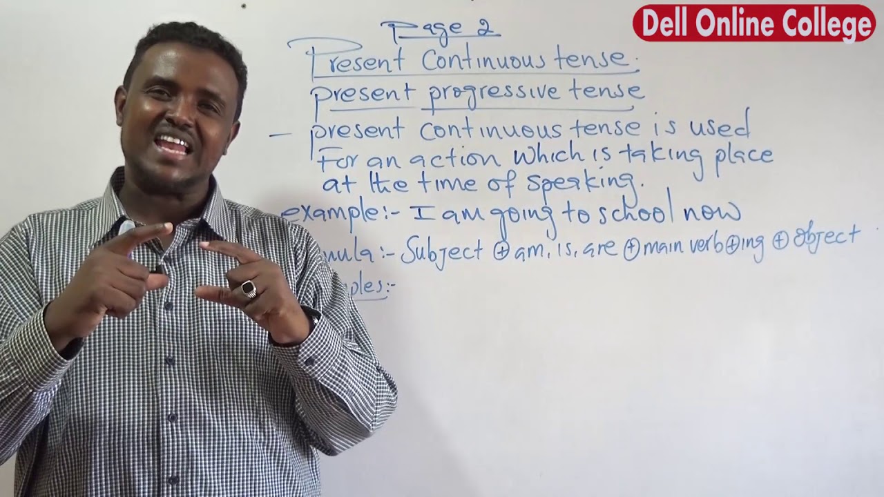 Lesson 1 (1): Grammar: Present Continuous tense