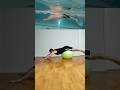 Butterfly swimming | swimming in a pool | underwater video | dry land training | fitball exercise