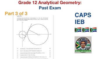 Past Paper Example | Grade 12 Analytical Geometry