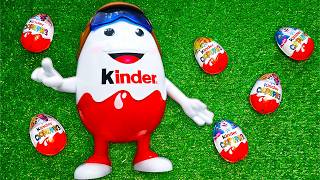 5 Minutes Satisfying Video Asmr Unboxing Kinder Aviator Pilot With Chocolate Egg & Kinder Surprise