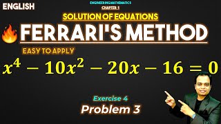 Solution of Equation || Ferraris Method || Exercise 4 || Problem 3