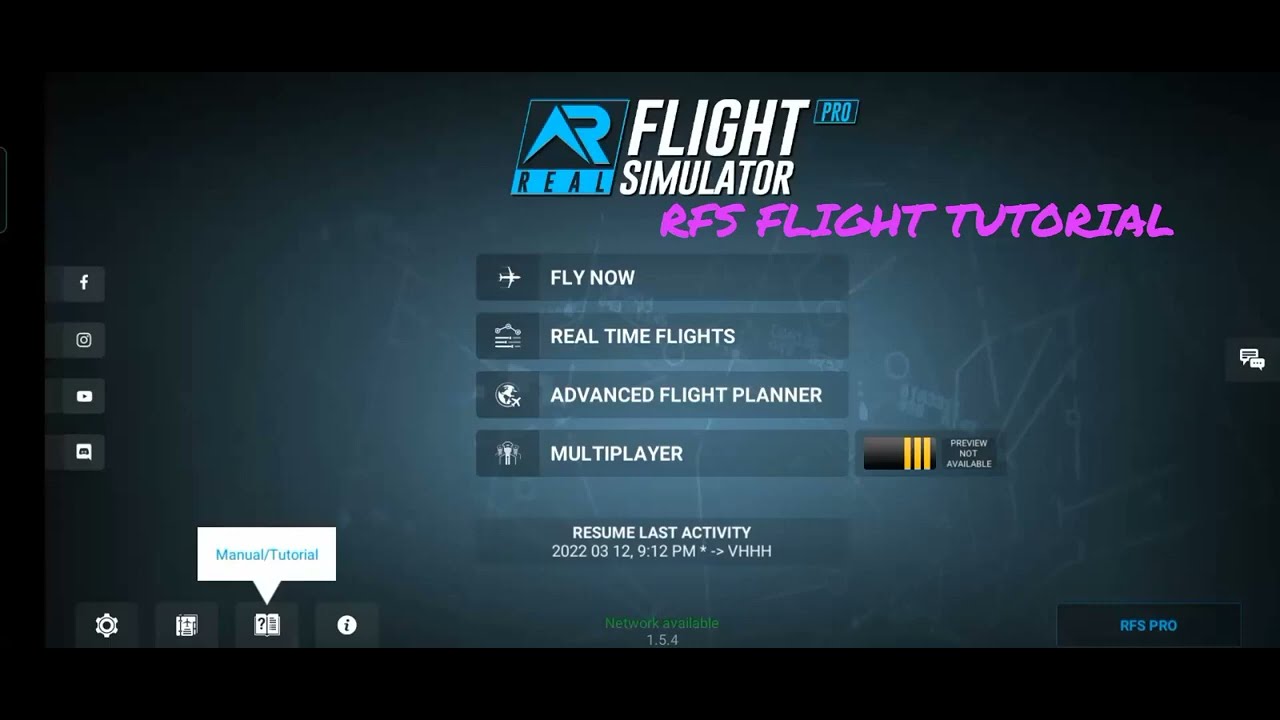 RFS FLIGHT TUTORIAL TAXI TO RUNWAY GAME PLAY - YouTube