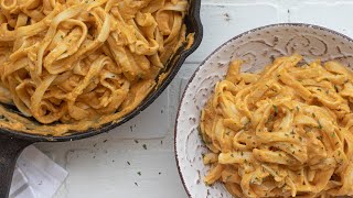 Vegan Pumpkin Alfredo Pasta Sauce | 10 Minute Dish