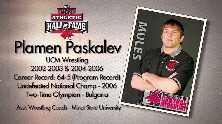 UCM Athletic Hall of Fame Class of 2013 - Plamen P...