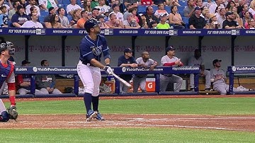 BOS@TB: Rodriguez crushes a three-run shot to left