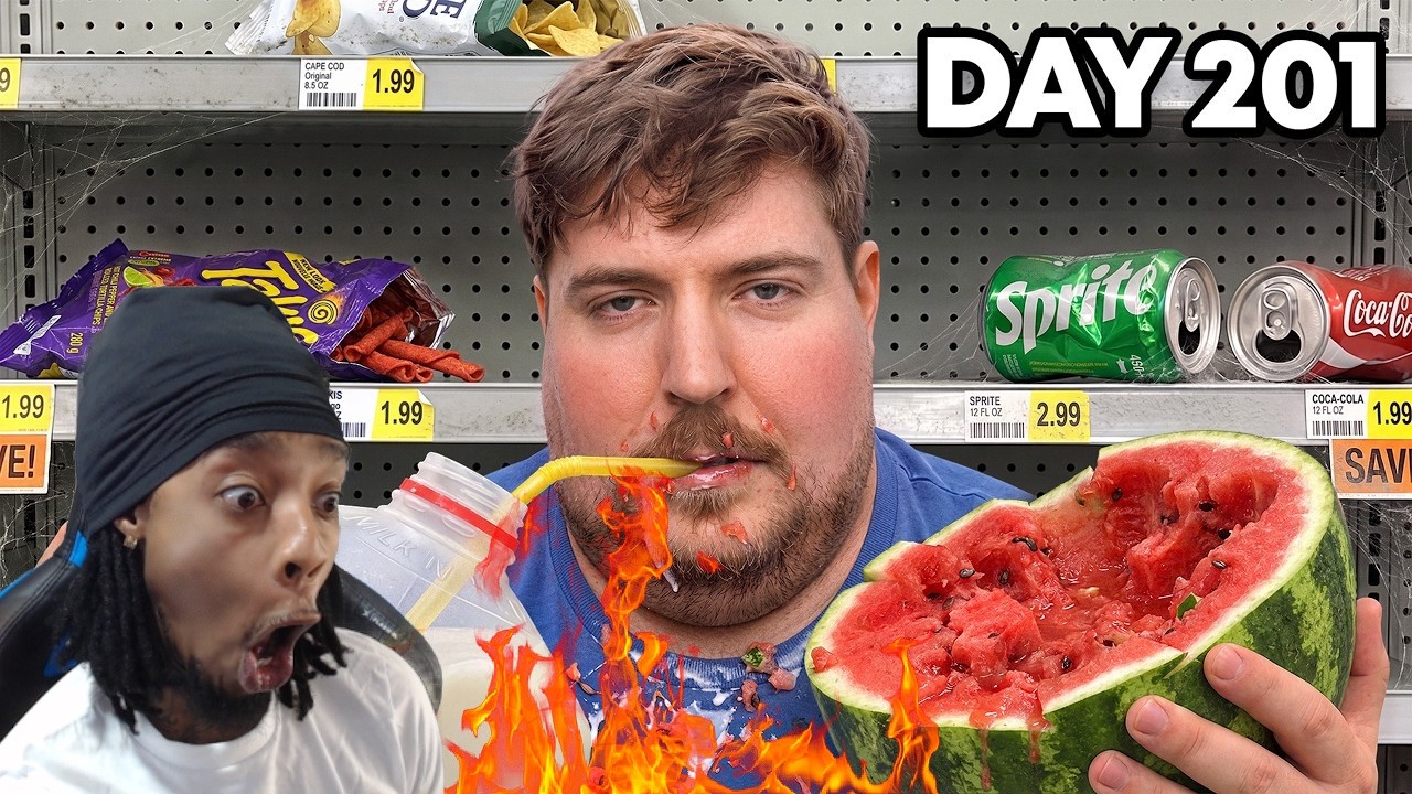 FlightReacts To MrBeast Eat Everything In A Grocery Store, Win $1,000,000!
