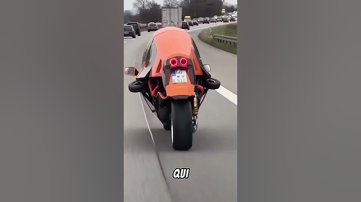 Une moto d'une sécurité absolue