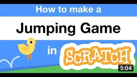 How to make a jumping game in Scratch | jumping chick Tutorial