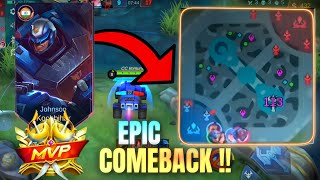 ||Don't CELEBRATE Too EARLY 😈🔥|| EPIC COMEBACK || MOBILE LEGEND