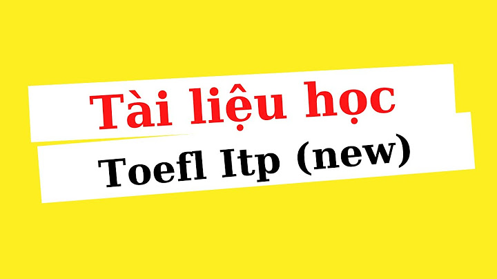 Các đề thi toefl itp