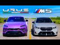 Are Lamborghinis ACTUALLY FAST? Urus v BMW M5 DRAG RACE