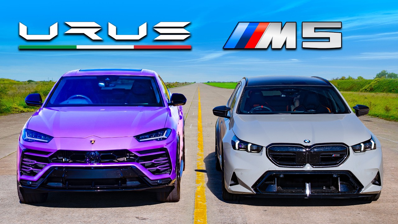 Are Lamborghinis ACTUALLY FAST? Urus v BMW M5 DRAG RACE