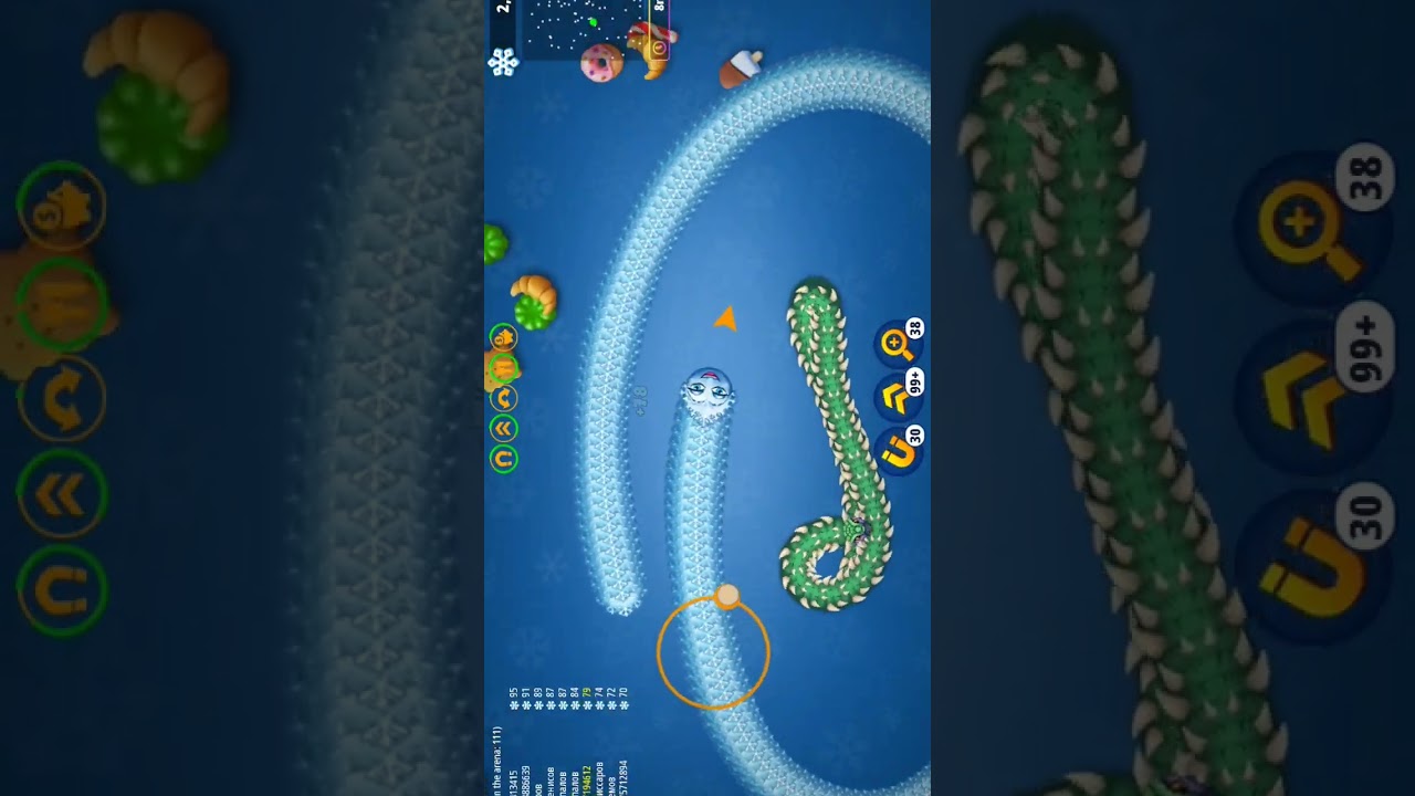 Worms Zone io Little big snake game video 