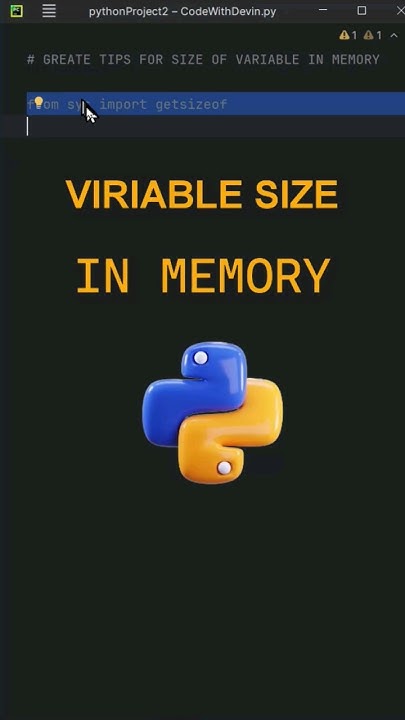 Are YOUR Variables In Python MEMORY EFFICIENT 🧠 - YouTube
