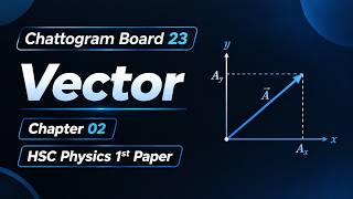 Chattogram Board 23 | Vector | Chapter 02 | HSC Physics 1st Paper