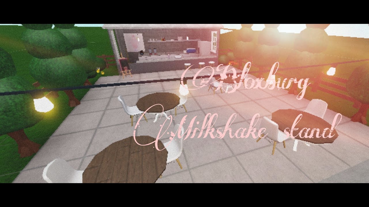 Mini Milkshake Stand Speed Builds Bloxburg Youtube