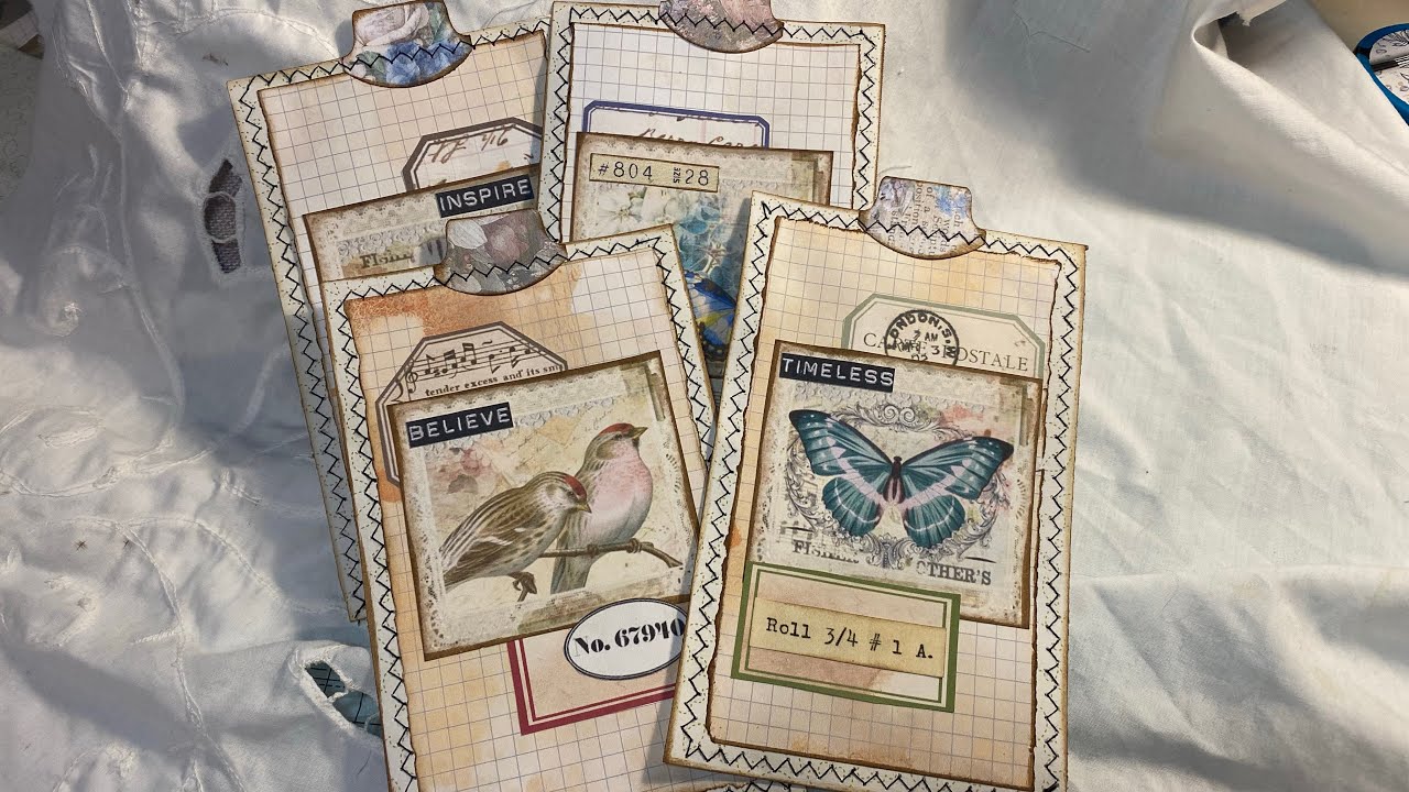 Craft with me : Easy journal tags for your journals - YouTube