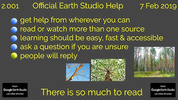 Official Earth Studio Help 2.001 Learn Google Earth Studio