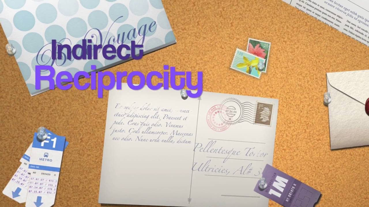 Indirect Reciprocity - YouTube